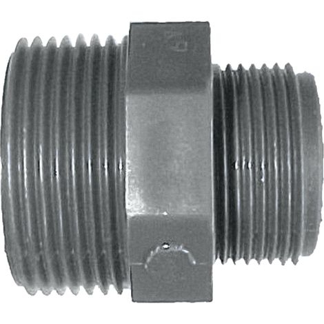 Jardibric – Raccord PVC à visser pour arrosage enterré – Filetage M 40x49 et M 33x42 – Pression PN10 – Installation facile sans outils