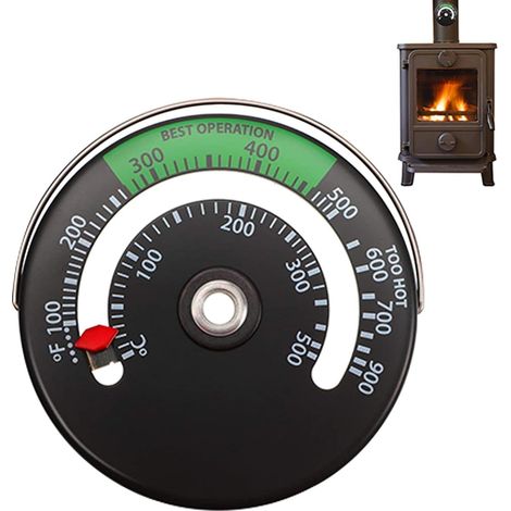 Thermomètre pour poêle, cheminée et four, indicateur de chaleur pour une utilisation domestique (1/5)