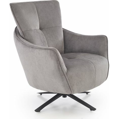 Sillón Houston 1928, Gris, 97x75x86cm, Tapiz, Patas: Metal, 0 (1/2)