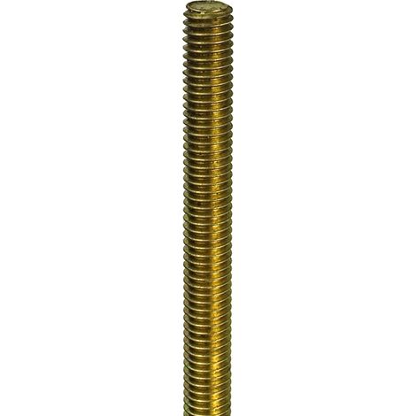 Barra filettata ottone M6 x 1 mt.
