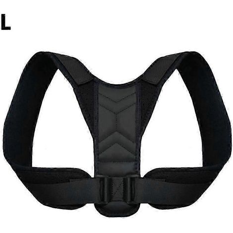 Correcteur de posture ajustable (noir, taille L) pour adultes et adolescents - Soutien lombaire respirant
