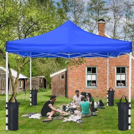 Set di 4 pesi per sacchi di sabbia per gazebo, pesi per gambe di sacchi di sabbia, pesi per tende da sole, pesi per ombrelloni (1/4)