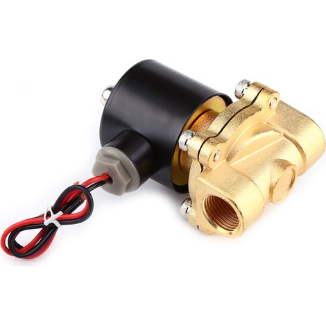 Électrovanne 12V DC à fermeture normale 1/2 pouce pour eau, air, carburant et gaz (1/5)