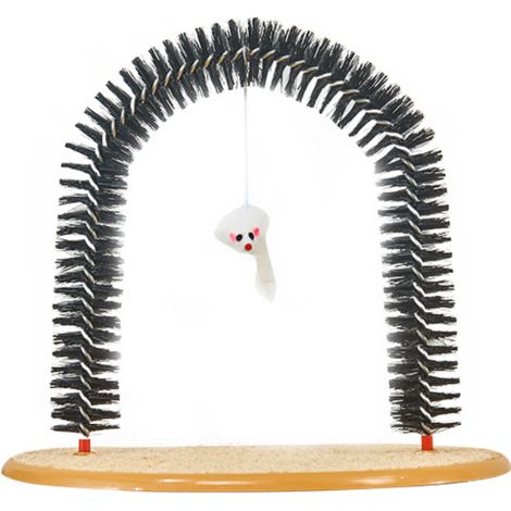 Kratzbaum für Katzen, Bogenmassagegerät, Haustierzubehör (Braun)