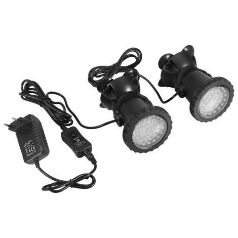 Illuminazione a LED per acquario 100-240V, faretto sommergibile RGB impermeabile per acquario, giardino, laghetto (10 pezzi) (1/5)