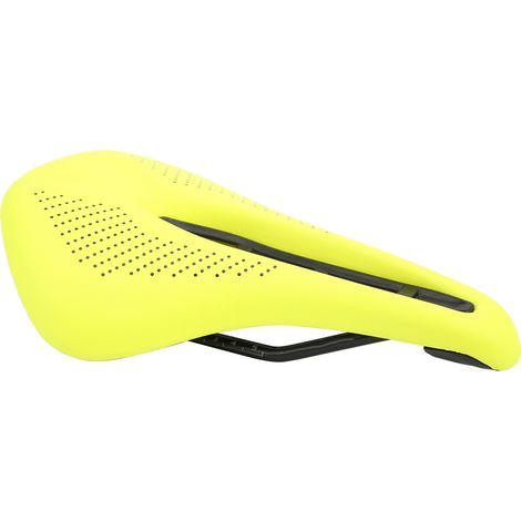 Housse de selle vélo en gel respirante, coussin antidérapant confortable pour VTT et vélo de ville, design pointillé jaune et noir. (1/5)