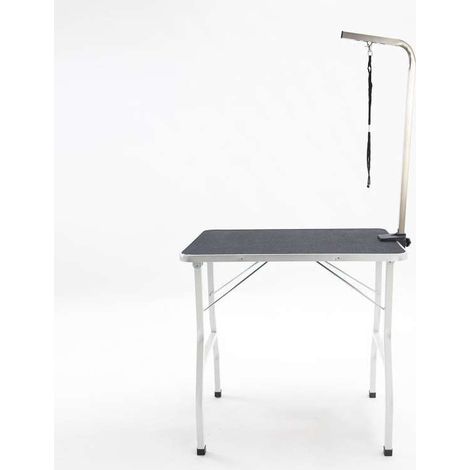 Mesa de peluquería para mascotas con brazo ajustable 90 x 60 x 76 cm (1/5)