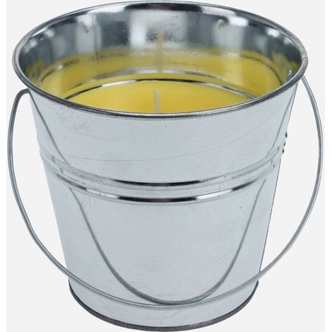 Vela con citronela antimosquitos en recipiente metálico 30g Ø6,5cm