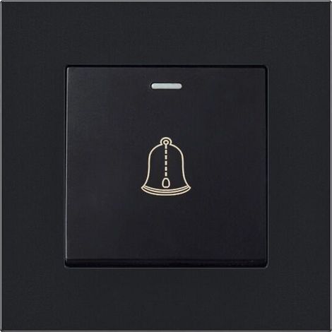 – Bouton de sonnette extérieur étanche 220-250V – Panneau en verre trempé – Interrupteur ignifuge 16A – 86 x 86 mm (1/5)