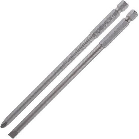 TRADE SHOP - Kit 2 Bits 150mm Gambo 1/4" 6.35mm Punta S2 Magnetica Croce Ph2 Taglio Sl6 57251 - (1/3)