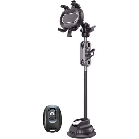 Support de téléphone de voiture à clipser pour tableau de bord et pare-brise - Rotation à 360 degrés - Angles réglables pour smartphones de 4,7 à 6,7 pouces (1/5)