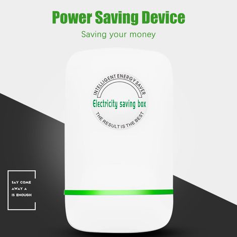 Dispositif d'économiseur de énergie intelligent 28KW Factor avec prise AU pour appareils électriques 90V-250V en ABS blanc 98x58mm (1/4)