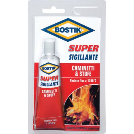 Bostik 100 gr colle mastic super scellant cheminA es poA les hautes tempA ratures (1/2)