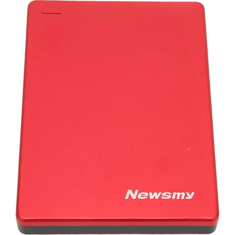 Disque dur externe 160 Go compatible UASP TRIM, mise en veille automatique, Plug and Play, pour ordinateur, TV et téléphone (rouge) (1/4)