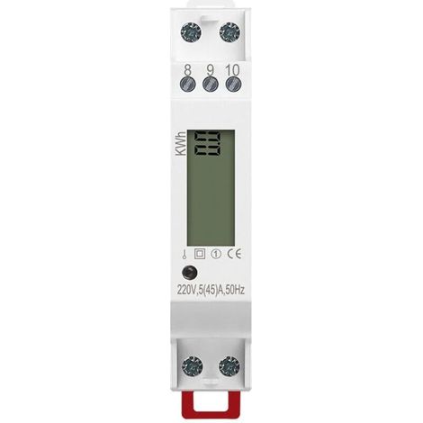 Einphasiger 45A Mikro-Führungsschienen-Elektronikzähler, 1P-Schiene, Smart Meter, Hausmiete, Wohnungsexport, Digitalanzeige, Führungsschienenzähler (1/4)