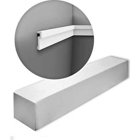 Orac Decor PX198-box MODERN 1 Karton SET mit 24 Wand- und Friesleisten Sockelleisten Modern weiß 48 m (1/5)