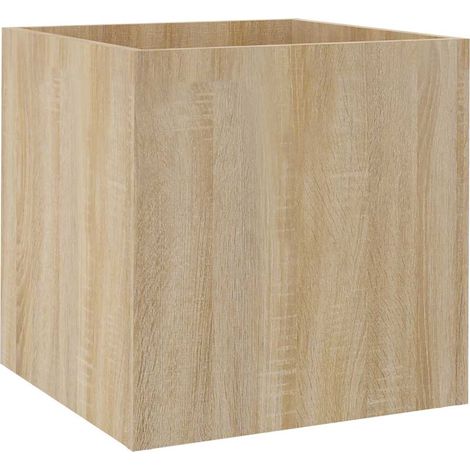 vidaXL Fioriera Rovere Sonoma 40x40x40 cm in Legno Multistrato