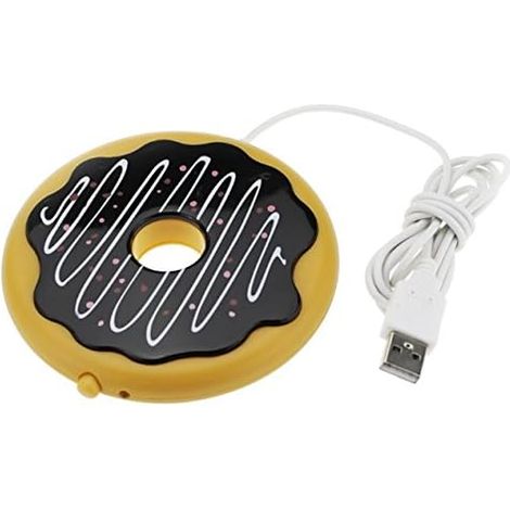 Dessous de verre thermique USB en forme de beignet pour réchauffer les boissons au café et au thé (1/4)