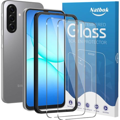 2 Pièces Verre Trempé pour Samsung Galaxy A17 4G/5G 6,7", [Sans Bulles] Protection D'écran avec Outil d'Installation Facile pour Samsung A17 HD Transparent Verre Facile à Installer (1/5)