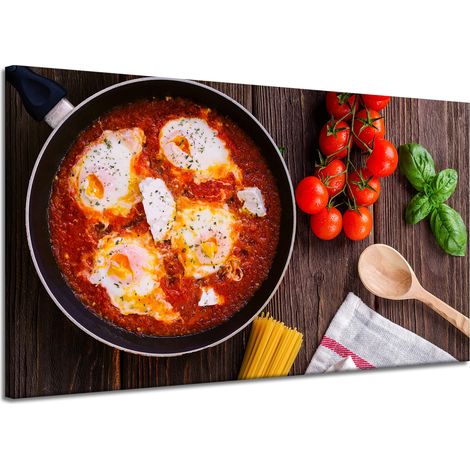 Stampa su tela "Cucina: Passione per la cucina" 120x70 cm