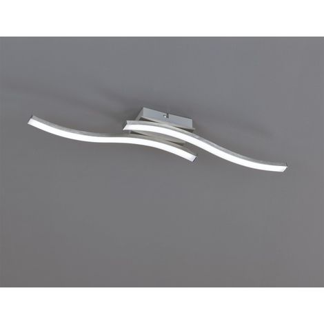 Plafonnier Led intégrée 2x500 lumens chromé - Trio - Route II (1/3)