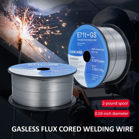 Rollen gasloser Fülldraht, 0,8 mm, für Argon-Lichtbogenschweißen, Mikro-Luftlosschweißdrähte, praktisches Zubehör. (1/5)