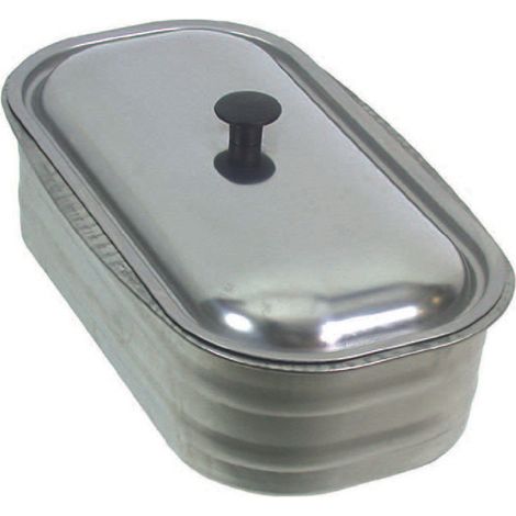 Vaschetta Acqua Inox Con Coperchio Per Cucine A Legna Per Cucine Romantica 3,5