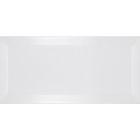 Ribesalbes – Carrelage mural uni biseauté blanc mat 10x20 cm – Finition mate pour pièces humides – Idéal cuisine et salle de bain – 1m² (1/4)