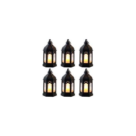 Lot de 6 lampes à pétrole LED rétro – Lampes de table vintage, lumière chaude, sûres et économes en énergie, éclairage d'ambiance pour le Ramadan, les fêtes et la décoration intérieure (1/5)