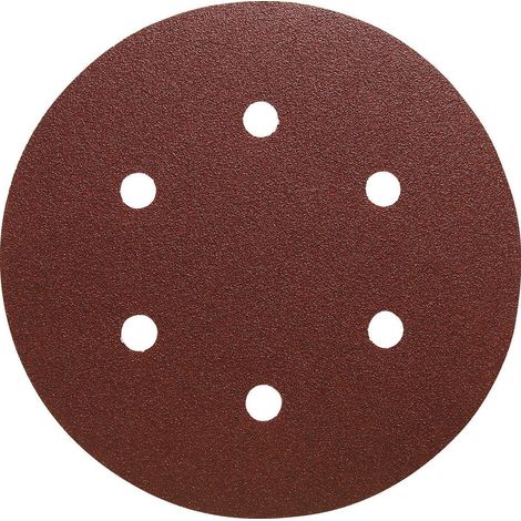 Disque abrasif adhésif PS 22 K 150 mm granul. 180 p. bois / métal corindon nombre de trous 6