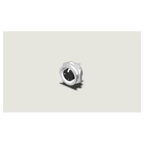 Connecteur DIN RS PRO, 3 contacts, Femelle, Montage panneau, A souder ( Prix pour 1 )