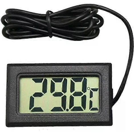 Mini thermomètre numérique LCD pour réfrigérateur-congélateur - 46 mm x 26,6 mm, câble de 1 m (1/5)