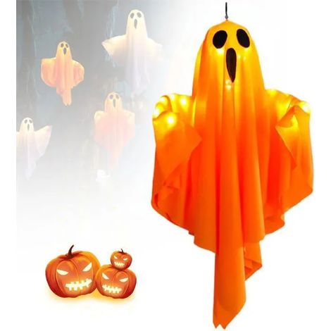 Fantome Halloween Decoration,Halloween Fantôme Suspendue Décoration, Fantômes Suspendus pour Halloween
(Orange-1PCS) (1/5)