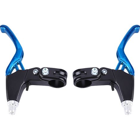 paio di leve freno in lega di alluminio per mountain bike (blu) (1/5)