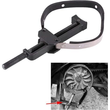 Outil de support de pignon de volant moteur, clé à poulie, outil de serrage de poulie de volant moteur d'embrayage de moto, outils pour volant moteur de moto, outils pour volant moteur (1/4)
