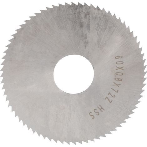 Disque de scie circulaire 72 dents acier rapide pour coupe bois, plastique et métal (1/5)