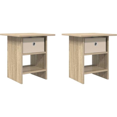 Maison Exclusive - Nachttisch 2 pcs Sonoma-Eiche 41 x 40 x 45 cm