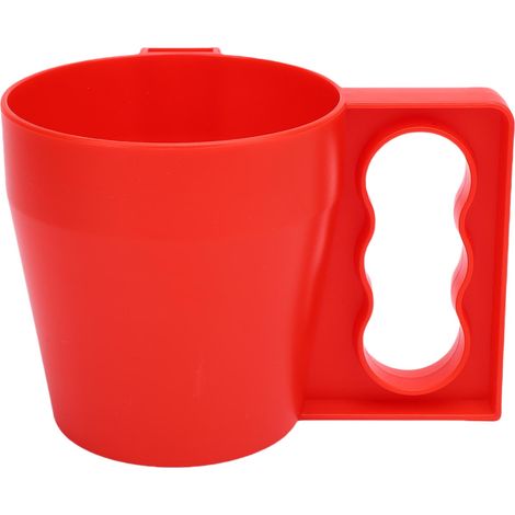 Porte-pinte de crème glacée tasse isolée réutilisable avec poignée antigel pour yaourts desserts glacés rouge. (1/5)