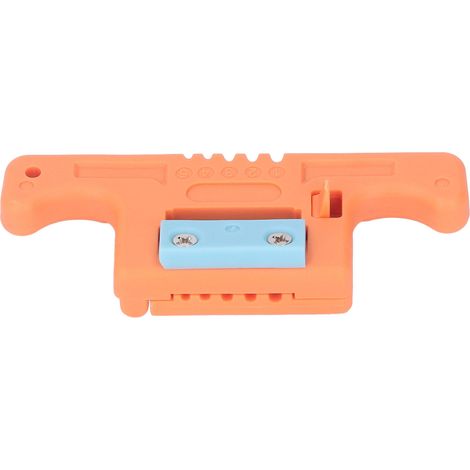 Dénudeur optique 5 fils, outil de dénudage longitudinal pour câble à ruban 1,9-3,0mm, pince à fibre orange pour épissurage (1/5)