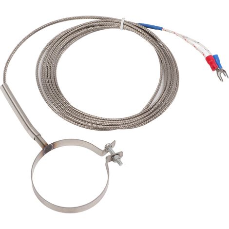 Fil thermocouple K inox sonde température secteur industriel 0-400°C arc argon cercle 50mm multifonction 2m (1/5)