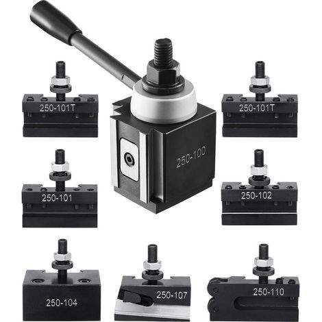 Usinage Précis Tourelle et Porte-Outil Tour Changement Rapide Piston 250-100 Tour à Métaux 152-305 mm (1/5)