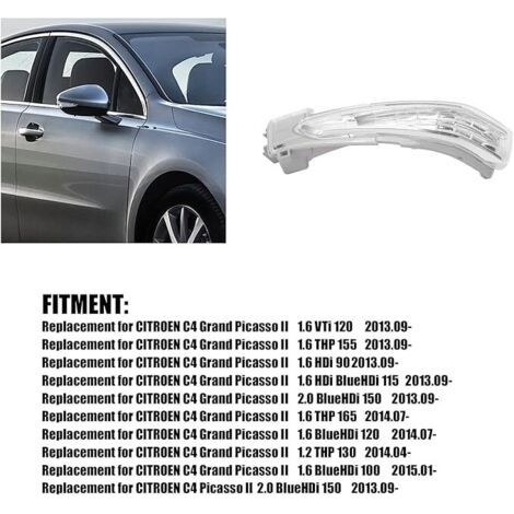 Lampada di controllo specchietto laterale, modello 4068916, adatta per C4 Grand Picasso DS5 e 508 SW (sinistro) (1/4)
