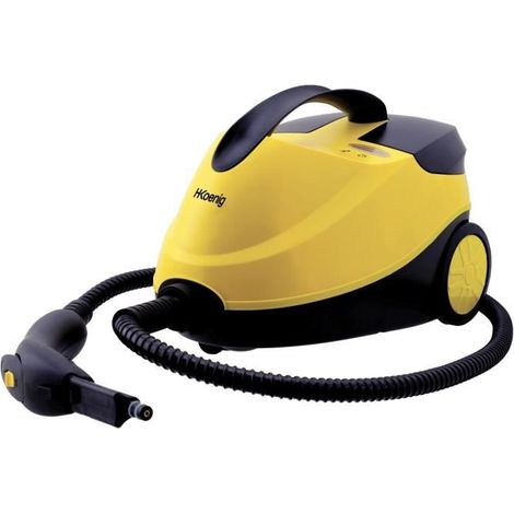Nettoyeur vapeur 2000W – Pression 4 bars – Capacité 1,5L – Autonomie 45 min – Accessoires complets pour nettoyage efficace – Hkoenig