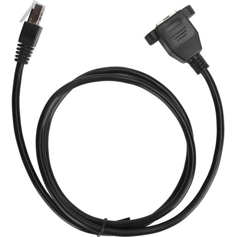 Connecteur Ethernet RJ45 Cat6 Câble LAN 1Mètre Mâle vers Femelle avec Base de Fixation et Trou de Vis (1/5)