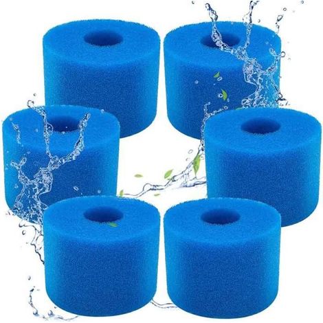 Filtre en Mousse - FOLAYA - Intex Type S1 - Réutilisable - Lavable - Éponge de Haute Qualité (1/4)