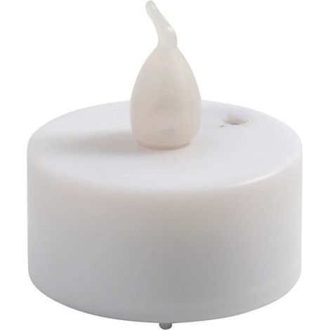 Bougies Chauffe-plat LED - Assortiment - 3,8 cm - 6 pcs - Plastique - À pile