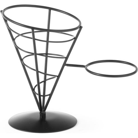Soporte para servir patatas fritas y aperitivos con soporte para salsas - Hendi 630914 (1/2)