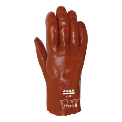 235RI/9 GUANTE PVC ROJO DOB.CAP.SOP.ALGUANTE T-9 - JUBA