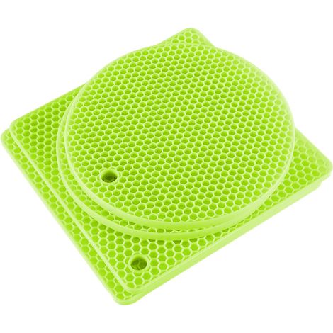 Dessous de plat en silicone de qualité supérieure pour casseroles et poêles chaudes, maniques flexibles et polyvalentes (1/5)
