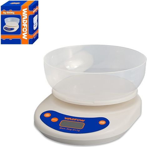 Báscula electrónica de cocina Wadfow 5 kg pantalla LCD (1/3)